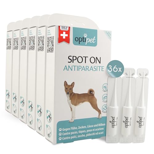 Optipet Spot On für Hunde 36x1,5ml Pipetten, Hochwirksam bis zu 144 Wochen gegen Milben, Flöhen, Zecken, Läusen Optipet Spot On für Hunde 36x1,5ml Pipetten, Hochwirksam bis zu 144 Wochen gegen Milben, Flöhen, Zecken, Läusen von OptiPet