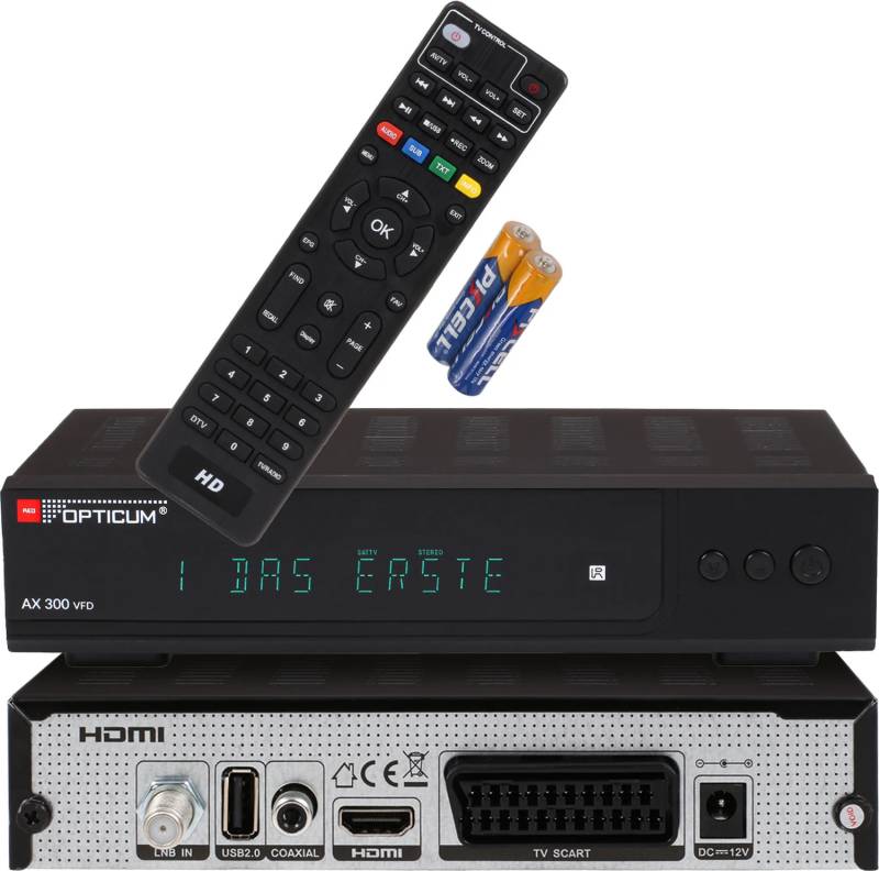 B-Ware Opticum Red Ax 300 Vfd Sat Receiver Empfänger Full Hd Hdtv Dvb S Dvb S2 Schwarz B-Ware Opticum Red Ax 300 Vfd Sat Receiver Empfänger Full Hd Hdtv Dvb S Dvb S2 Schwarz von Opticum