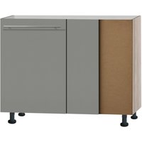 OPTIFIT Eckunterschrank "Bern", 100 cm breit, mit 1 Tür mit höhenverstellbaren Füßen, mit Metallgriff von Optifit
