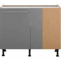 OPTIFIT Eckunterschrank "Bern", 100 cm breit, mit 1 Tür mit höhenverstellbaren Füßen, mit Metallgriff von Optifit