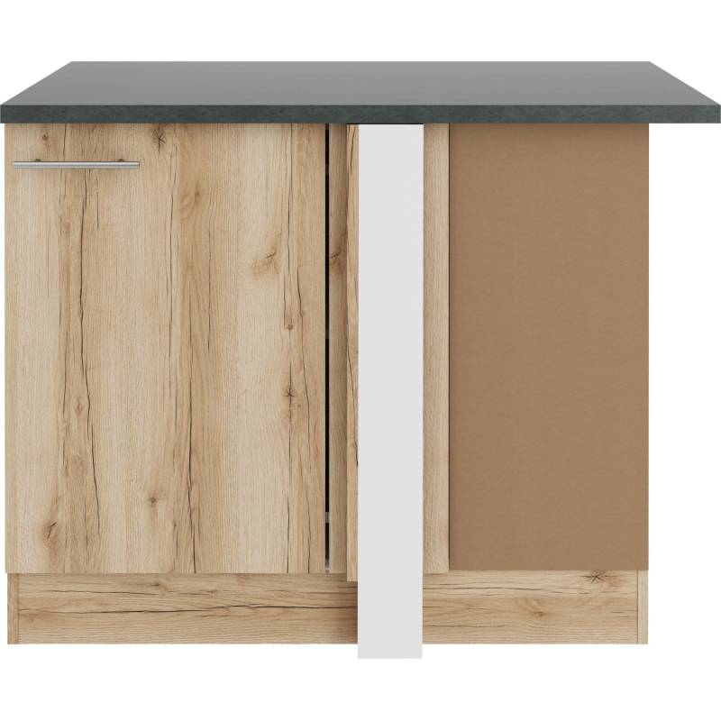 OPTIFIT Livorno290 Eckunterschrank 110 cm Wildeiche Nachbildung von Optifit