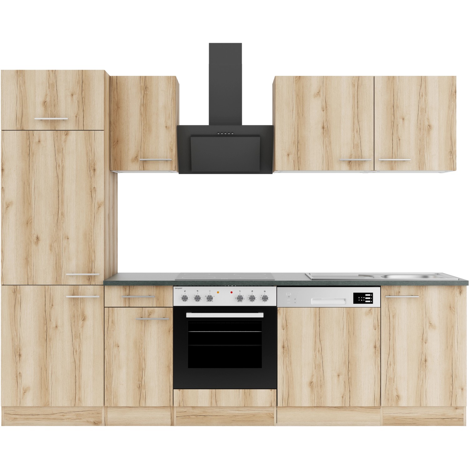 OPTIFIT Livorno290 Küchenzeile 270 cm Wildeiche Nachbildung von Optifit