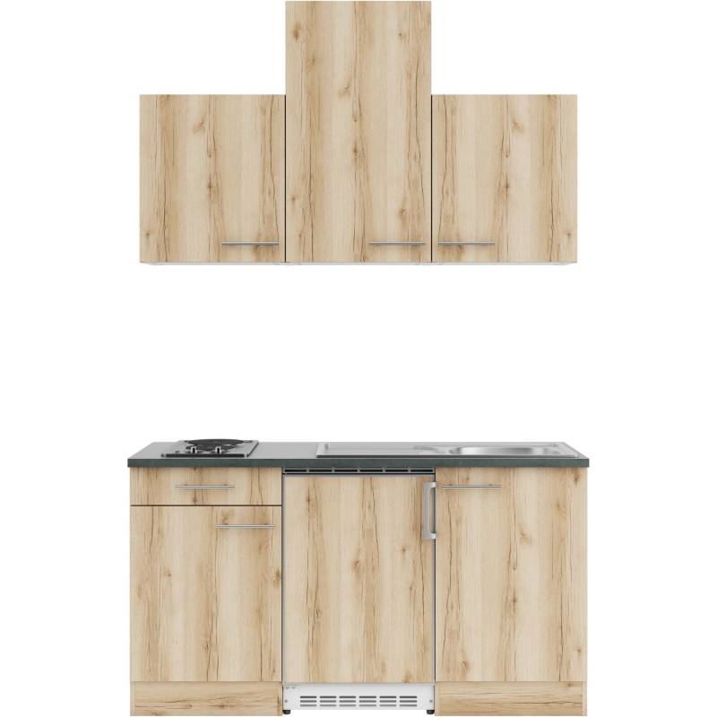 OPTIFIT Livorno290 Miniküche 150 cm Wildeiche Nachbildung von Optifit