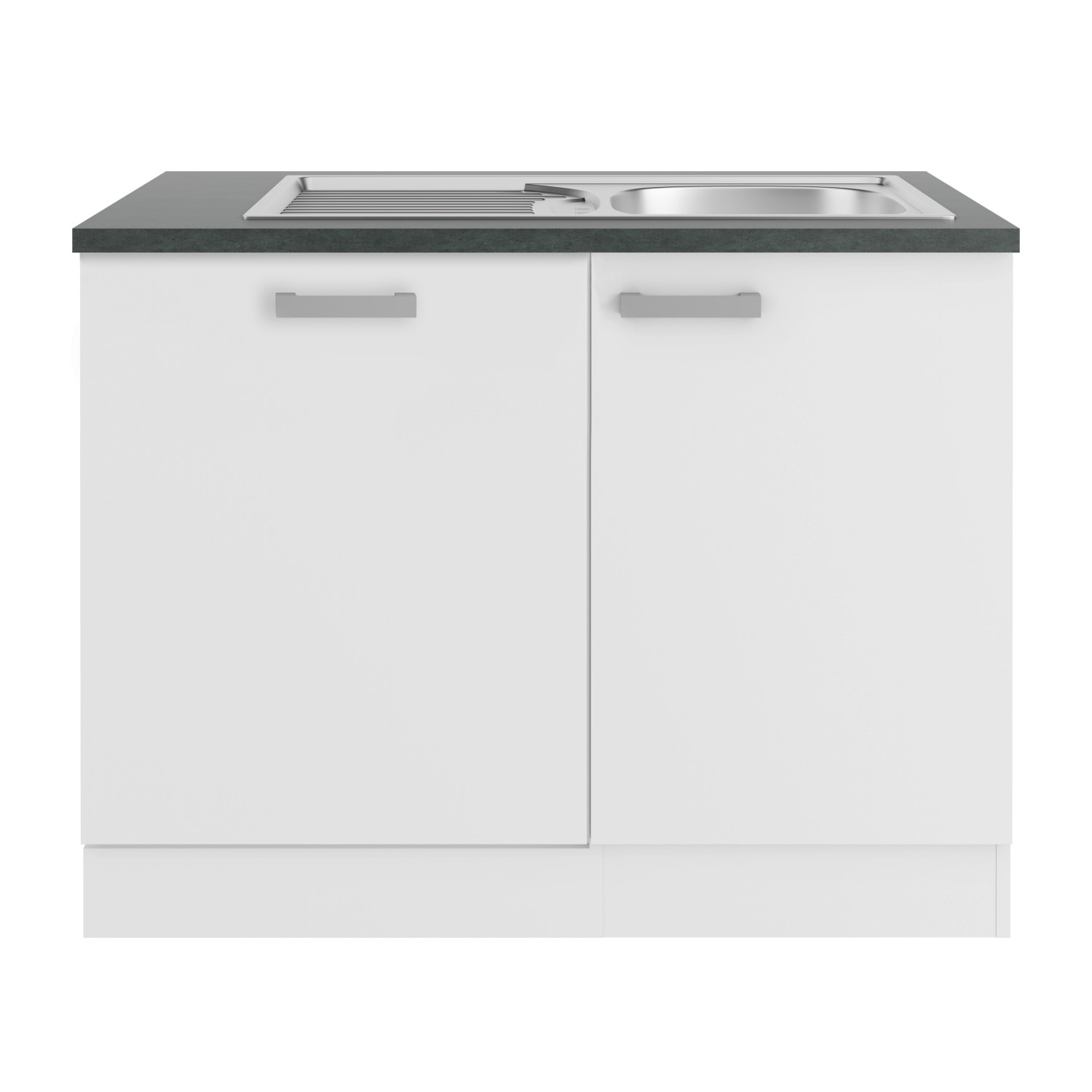 OPTIFIT Oslo214 Spülenschrank-Set Feinstruktur Weiß von Optifit