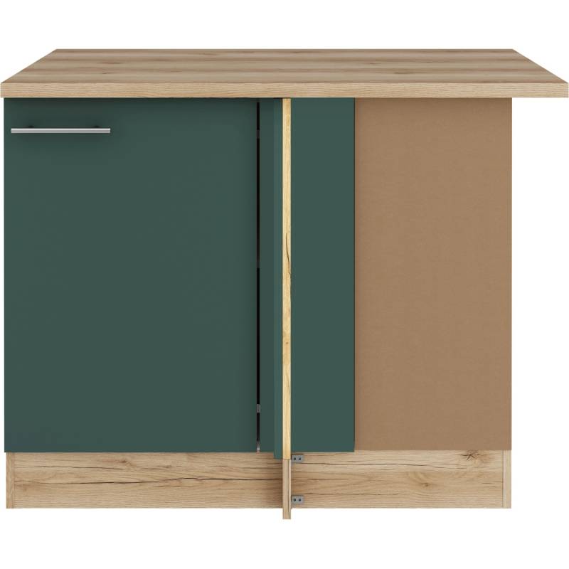 OPTIFIT Savona405 Eckunterschrank 110 cm Steingrün von Optifit