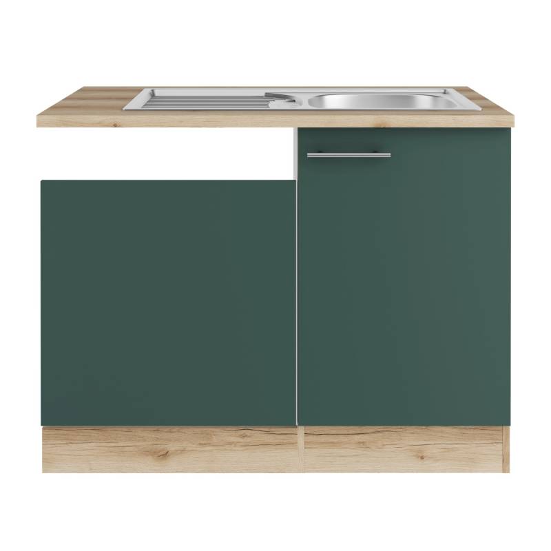 OPTIFIT Savona405 Spülenschrank-Set Steingrün OPTIFIT Savona405 Spülenschrank-Set Steingrün von Optifit