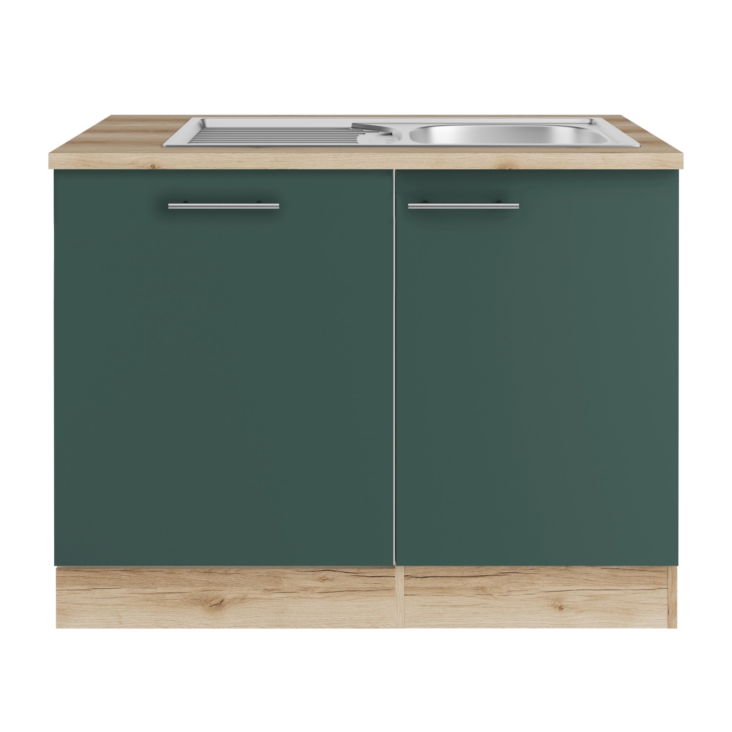 OPTIFIT Savona405 Spülenschrank-Set Steingrün von Optifit