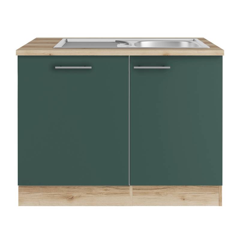 OPTIFIT Savona405 Spülenschrank-Set Steingrün von Optifit