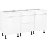 KOCHSTATION Unterschrank "KS-Avio", Hochglanz-Fronten und höhenverstellbare Füße, Breite 150 cm von Kochstation