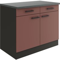 OPTIFIT Unterschrank "Palma" Breite 100 cm, mit 2 Türen und 2 Schubkästen von Optifit