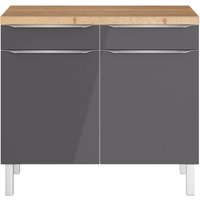 OPTIFIT Unterschrank "Lilly2" Breite 100 cm, 2 Türen, 2 Einlegeböden von Optifit