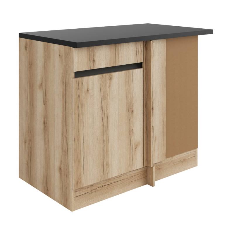 Optifit Eckunterschrank 100 x 88 x 60 cm Kaya290 Wildeiche Nachbildung von Optifit
