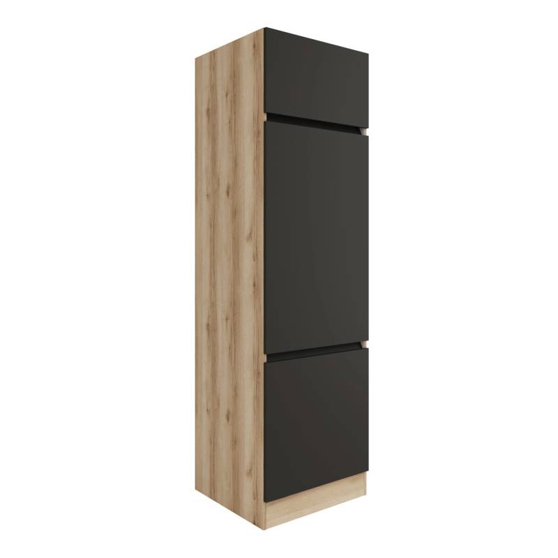 Optifit Hochschrank 60 x 206,8 x 57,1 cm Noah420 Anthrazit Wildeiche NB von Optifit