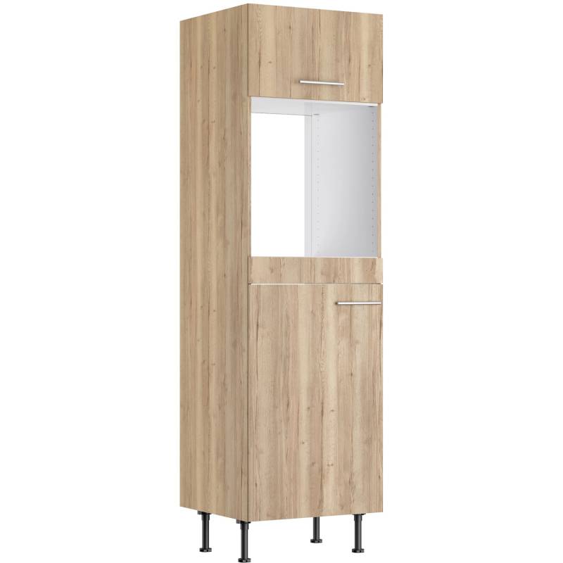 Optifit Hochschrank für Backofen und Kühlschrank Erik290 60 cm Wildeiche von Optifit