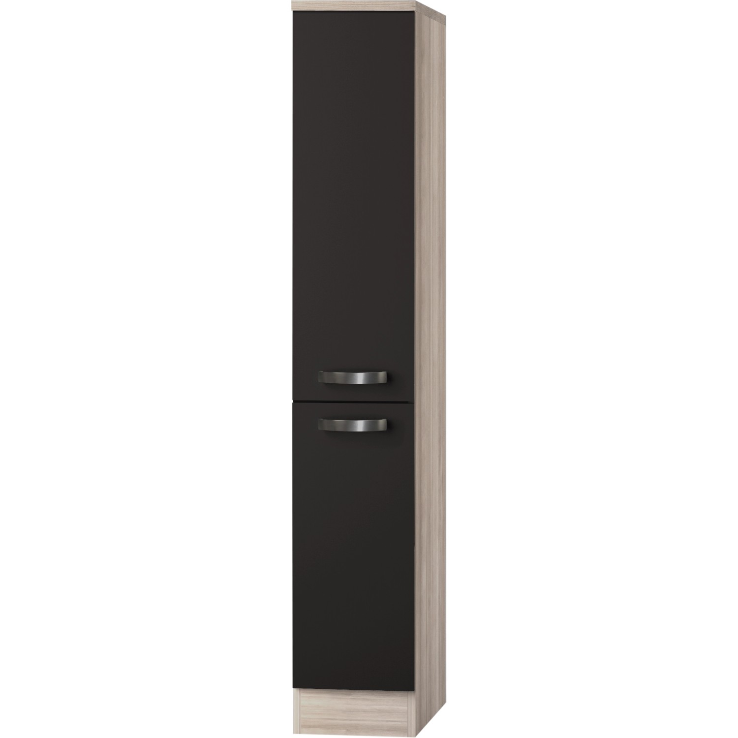 Optifit Midi-Vorratsschrank Faro220 30 cm x 174,4 cm x 60 cm Anthrazit-Braun von Optifit