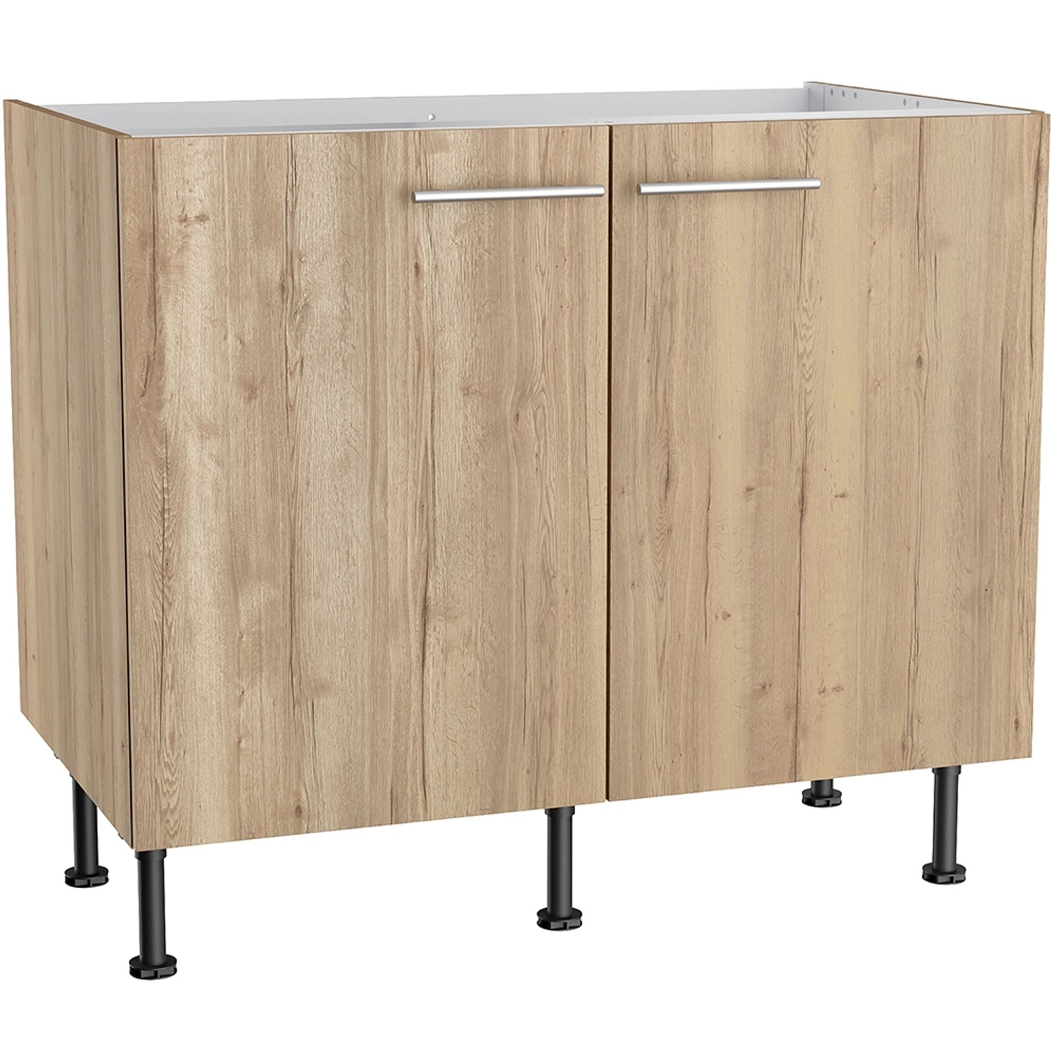 Optifit Spülenunterschrank Erik290 100 cm x 87 cm x 58,4 cm Wildeiche von Optifit