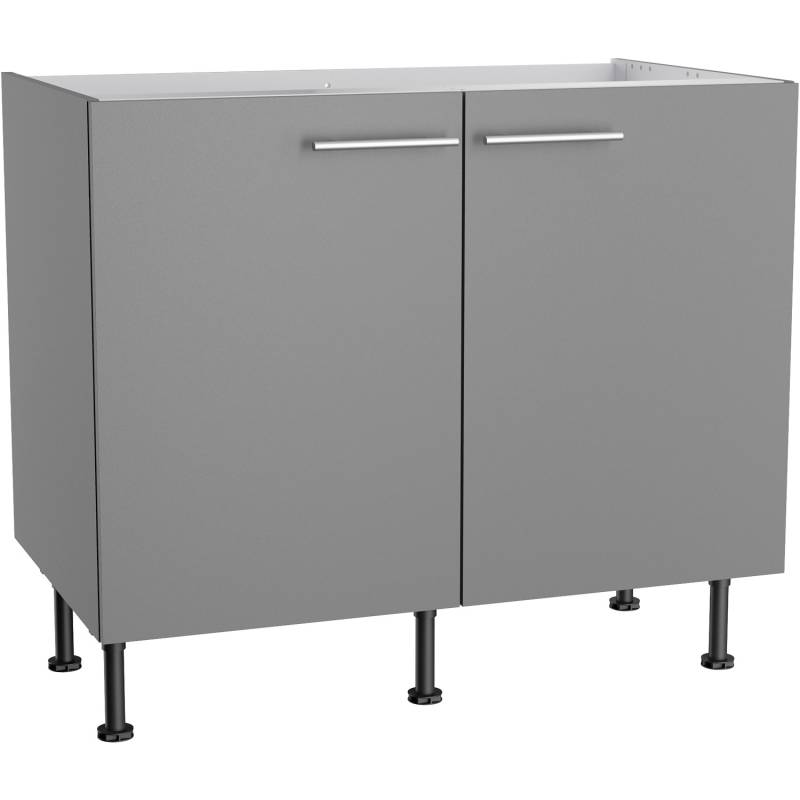 Optifit Spülenunterschrank Mats825 100 cm x 87 cm x 58,4 cm Basaltgrau von Optifit