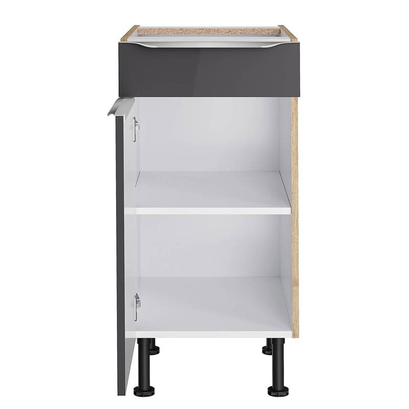 home24 Unterschrank I 40cm Grau/Anthrazit/Wildeiche home24 Unterschrank I 40cm Grau/Anthrazit/Wildeiche von home24