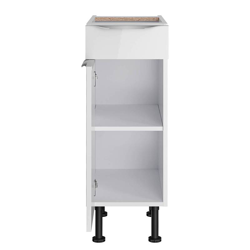 home24 Unterschrank I 30cm Weiß/Hochglanz Weiß home24 Unterschrank I 30cm Weiß/Hochglanz Weiß von home24