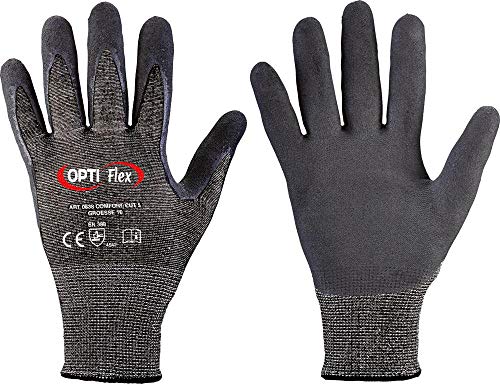 12 Paar Schnittschutzhandschuhe Optiflex Soft Cut 5 - schwarz/schwarz von stronghand