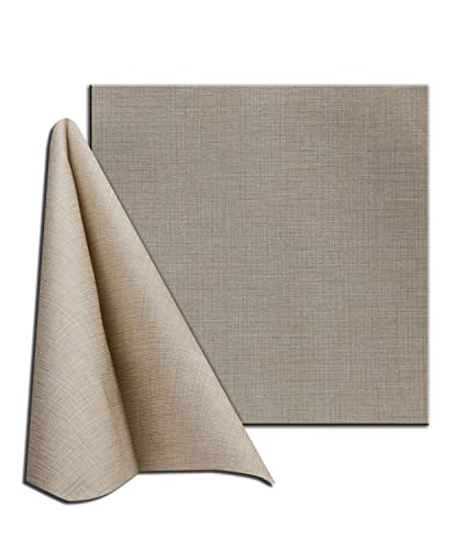 Einweg-Servietten Easy aus TNT Spunlace Textur Leinen, strapazierfähig, saugstark und ähnlich wie Stoff, 40 x 40 cm, 600 Stück, Taupe von Optima Naturals