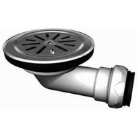 Siphon-ventil für duschwanne edelstahl-gitterrost ø 90 auslass ø 40 mm - 661152 (1-108) von Optima