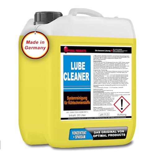 Optimal Products Systemreiniger 20 L I Lube Reiniger für Kühlschmierstoff I Gegen Verunreinigungen & Schimmel an Werkzeugmaschinen, mit Korrosionsschutz von Optimal Products die bessere Lösung