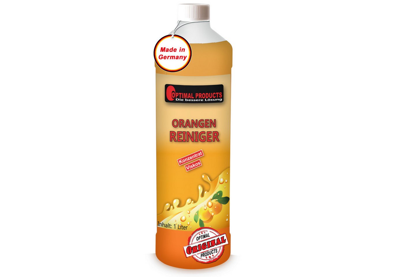 Optimal Products die bessere Lösung Orangenreiniger Allzweckreiniger (1 Liter Flasche Kraftvoller, duftintensiver Allzweckreiniger) von Optimal Products die bessere Lösung