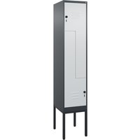 C+P Z-Spind Classic PLUS, Gestell, 2 Abteile, HxBxT 2.120 x 400 x 500 mm, anthrazitgrau, lichtgrau, für Vorhängeschloss C+P Z-Spind Classic PLUS, Gestell, 2 Abteile, HxBxT 2.120 x 400 x 500 mm, anthrazitgrau, lichtgrau, für Vorhängeschloss von C+P