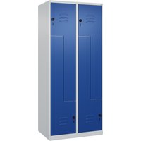 C+P Z-Spind Classic PLUS, 4 Abteile, HxBxT 1.850 x 800 x 500 mm, lichtgrau, enzianblau, für Vorhängeschloss C+P Z-Spind Classic PLUS, 4 Abteile, HxBxT 1.850 x 800 x 500 mm, lichtgrau, enzianblau, für Vorhängeschloss von C+P