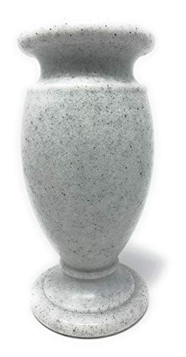 Blumenvase für Friedhof. White Granite von Optimum