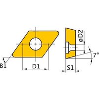 Optimum - 3441750 Hm -n -Schnittplatten .63 DNMG110408 von Optimum