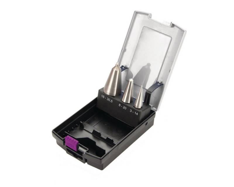 Optimum Universalbohrer Optimum 3201055 Blechschälbohrer-Satz HSS, 3-teilig, 3 - 30,5 mm von Optimum