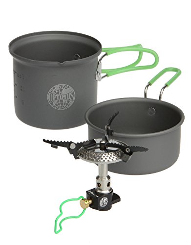 Optimus CRUX Lite mit Terra Solo Kochset 0.6 L Campingkocher Gaskocher von Optimus