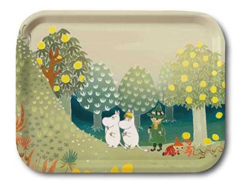 Moomin Birke Tablett Valley Hill Bonnier 27 x 20 cm von Optodesign