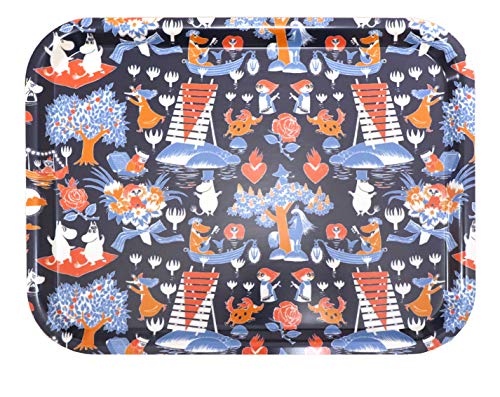 Moomin Tablett aus Holz, magisches Blau, 36 x 28 cm von Optodesign