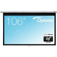 Optoma DS-9106MGA Manuelle Pull Down Beamer Leinwand, 16:9, (106") 268 cm von Optoma