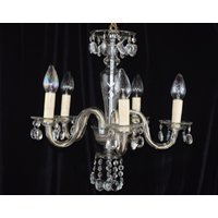 Maria Theresia Light Glas Kristall Chandelie 5 Flammig von OpulentOpossum