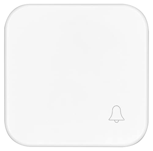 Flächenwippe für Schalter und Taster mit Symbol „Klingel“, Alpinweiß OPUS 1 – IP 20, passend für OPUS Abdeckrahmen, Thermoplast/Polycarbonat von Opus