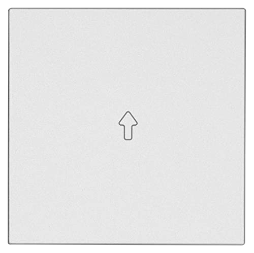 OPUS® 55 Flächenwippe für Wandsender-Modul Ausführung mit Pfeil oben, Farbe alu-silber-seidenglanz von Opus