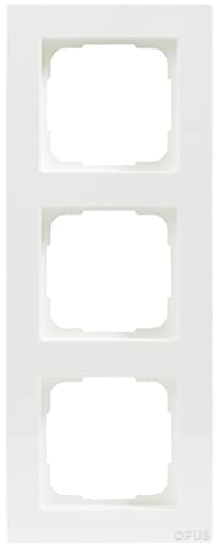 OPUS® 55 Kubus Abdeckrahmen Ausführung 3-fach, Farbe polarweiß von Opus