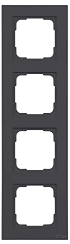OPUS® 55 Kubus Abdeckrahmen Ausführung 4-fach, Farbe anthrazit-seidenglanz von Opus