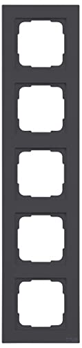 OPUS® 55 Kubus Abdeckrahmen Ausführung 5-fach, Farbe anthrazit-seidenglanz von Opus