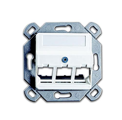 OPUS® 55 Tragplatte mit Zentralplatte für RJ 45-Module von Opus