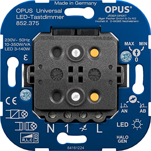 OPUS® Universal LED-Tast-Dimmer, Blau von Opus