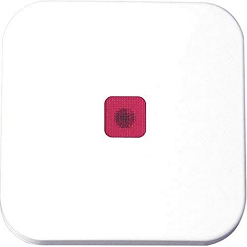 OPUS 560.404.27 Alpinweiss, Flächenwippe f.Schalter+Taster, roter Linse von Opus