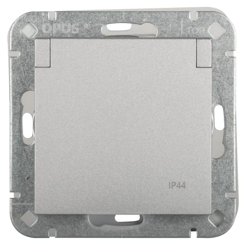 Opus 512.223.43 55 Schutzkontakt-Steckdose, Alu-Silber-seidenglanz Opus 512.223.43 55 Schutzkontakt-Steckdose, Alu-Silber-seidenglanz von Opus