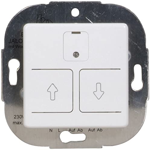 Opus 512.617.37 El.Rolll.sch.wochen-auto. pw mit Abdeckung 230V, max. 750VA, polarweiß von Opus