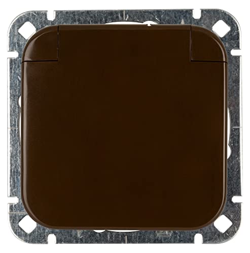 Opus 560.120.08 1 Schutzkontakt-Steckdose, Braun Opus 560.120.08 1 Schutzkontakt-Steckdose, Braun von Opus