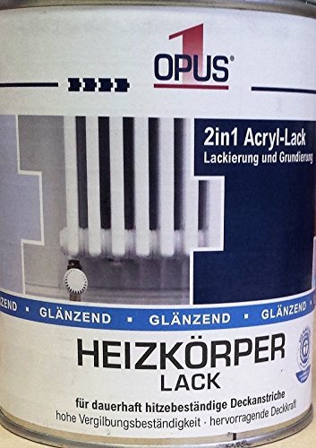 OPUS1 Heizkörperlack gl 0,75L wasserverdünnbar von Opus1